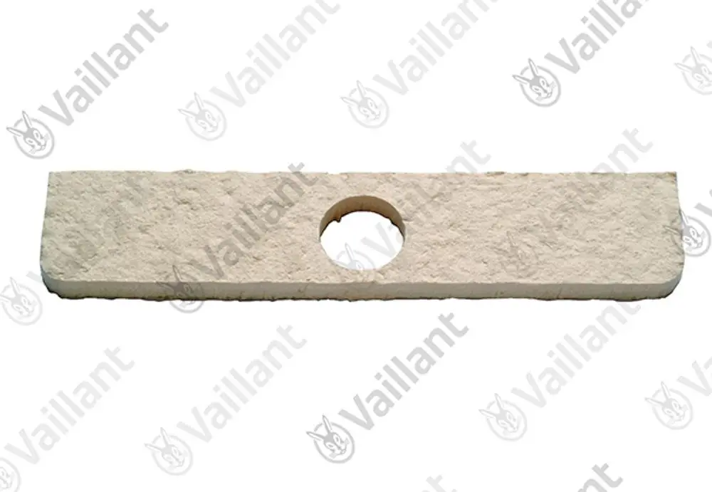 Isolierplatte von Vaillant, rechteckige Form mit einer Aussparung in der Mitte, geeignet für den Einsatz an einer Brennertüre.